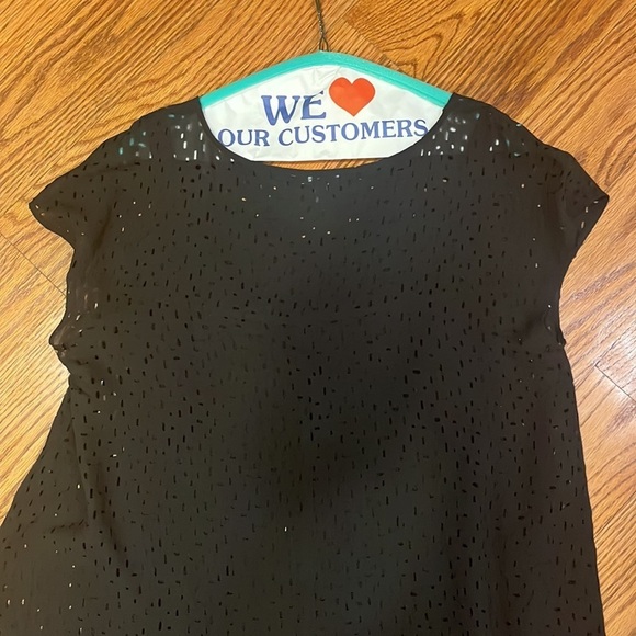 Eileen Fisher Woman’s Black Silk Top Size S - Picture 5 of 6